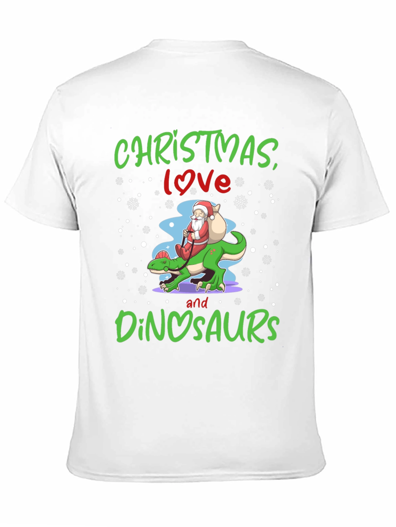 Christmas Love and Dinosaurs T-Shirt