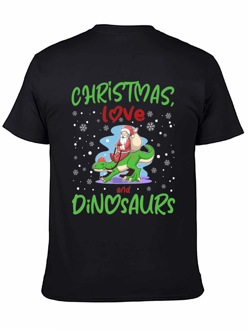 Christmas Love and Dinosaurs T-Shirt