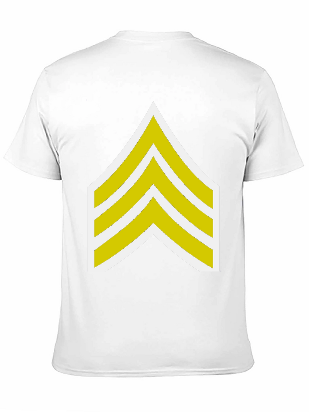 Black T-Shirt with Sergeant Stripes Graphic