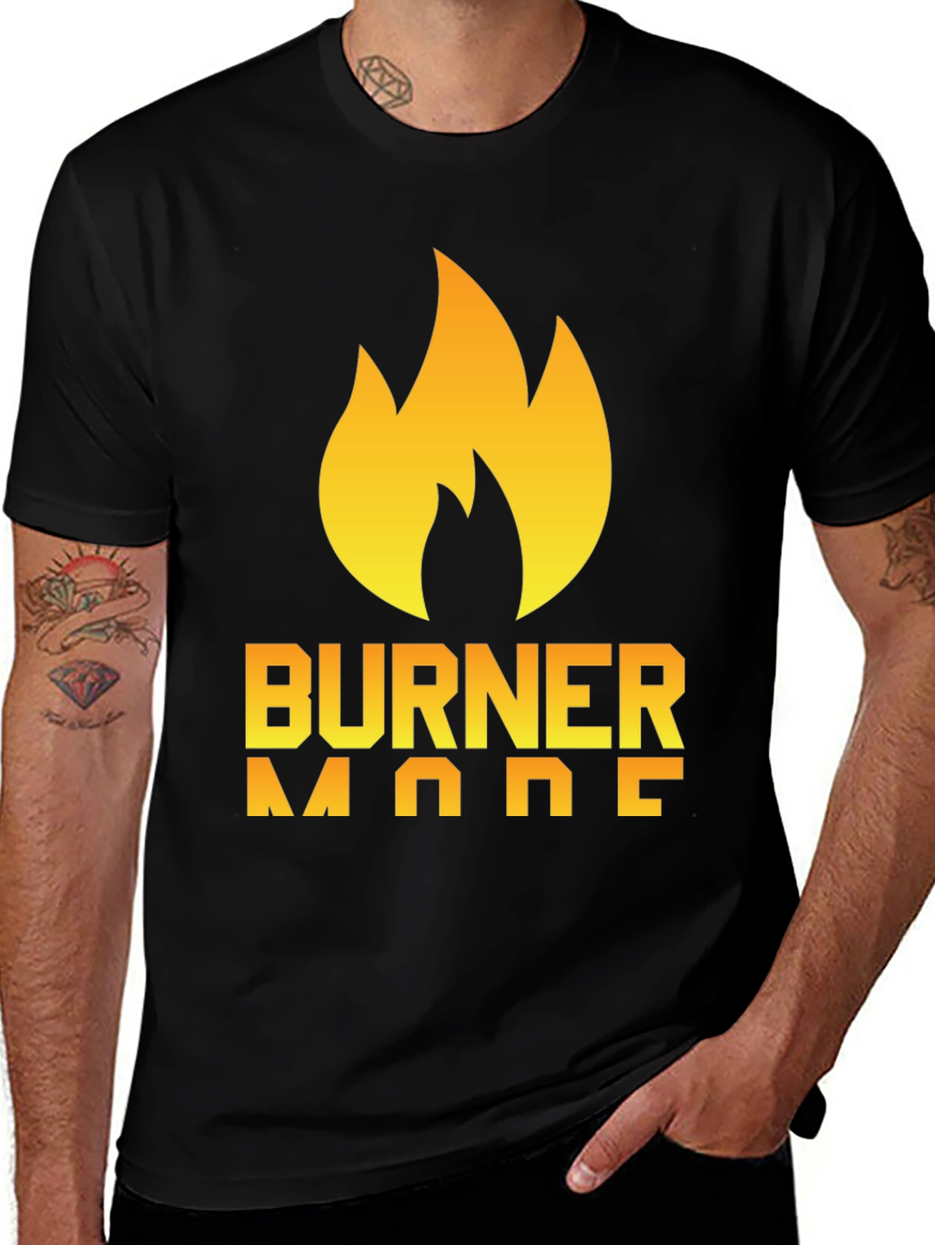Burner Mode T-Shirt - Flame Graphic Tee