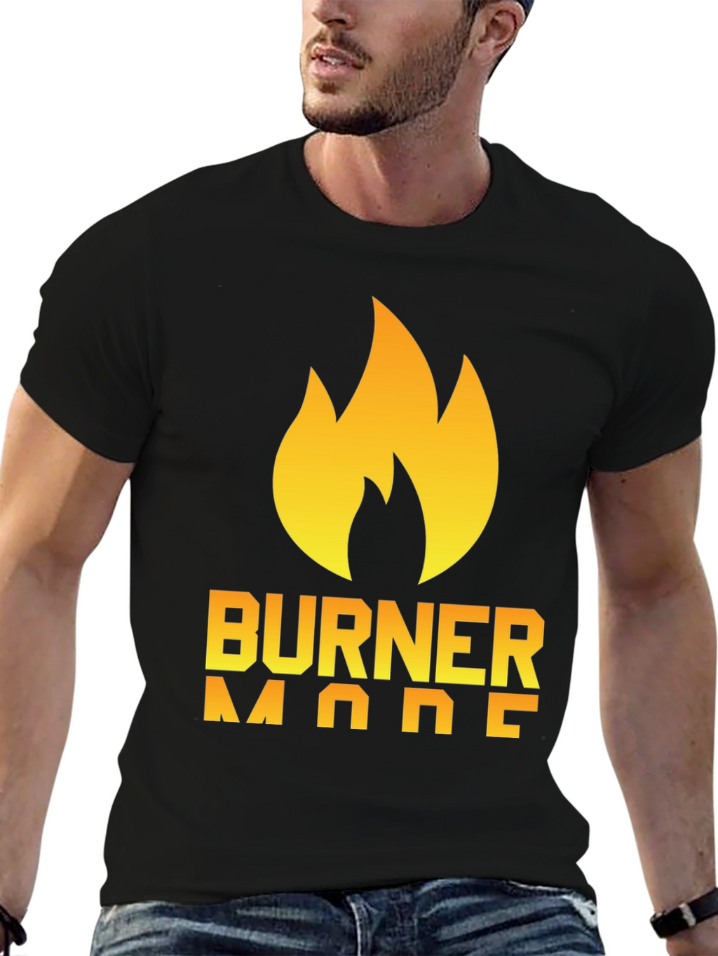 Burner Mode T-Shirt - Flame Graphic Tee