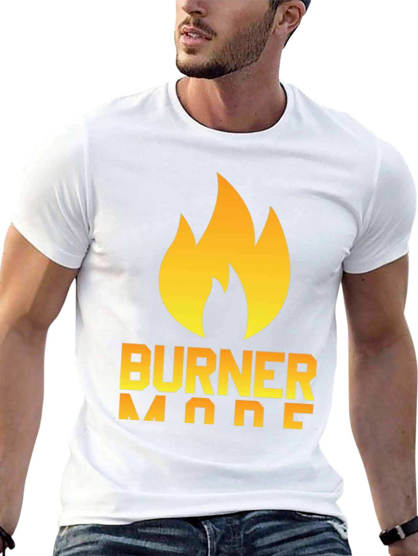 Burner Mode T-Shirt - Flame Graphic Tee