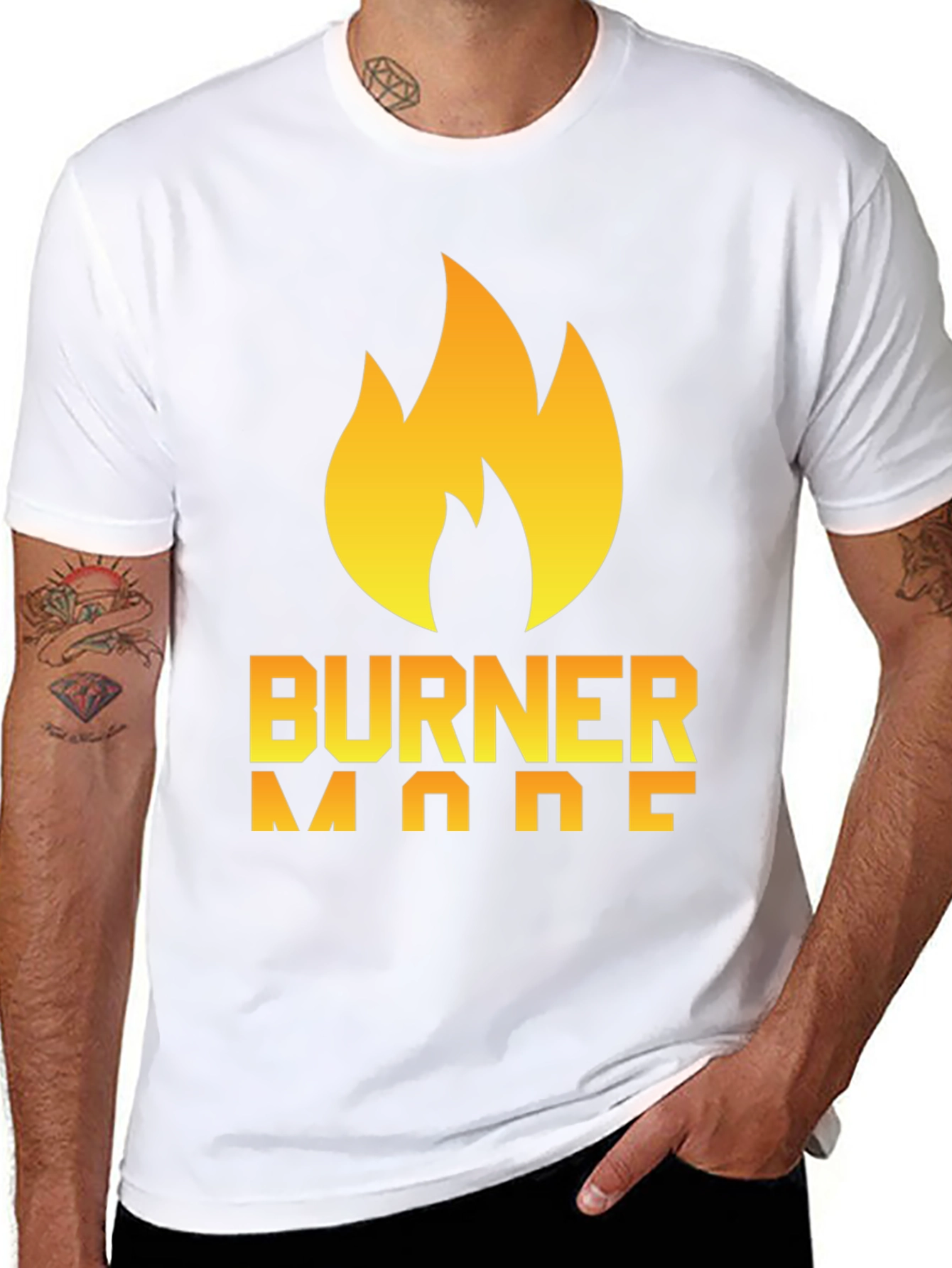 Burner Mode T-Shirt - Flame Graphic Tee