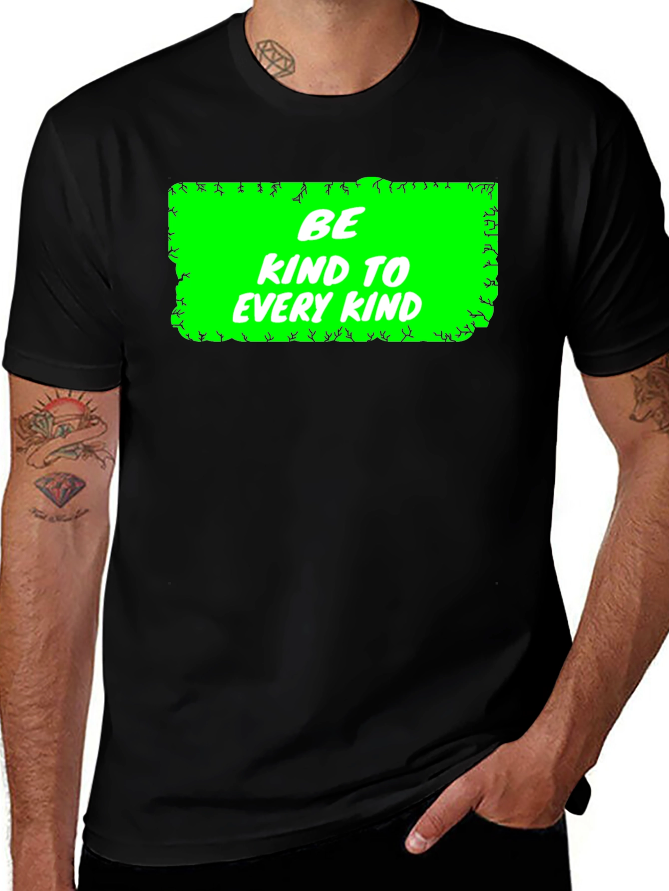 Be Kind to Every Kind Graphic Tee - Black