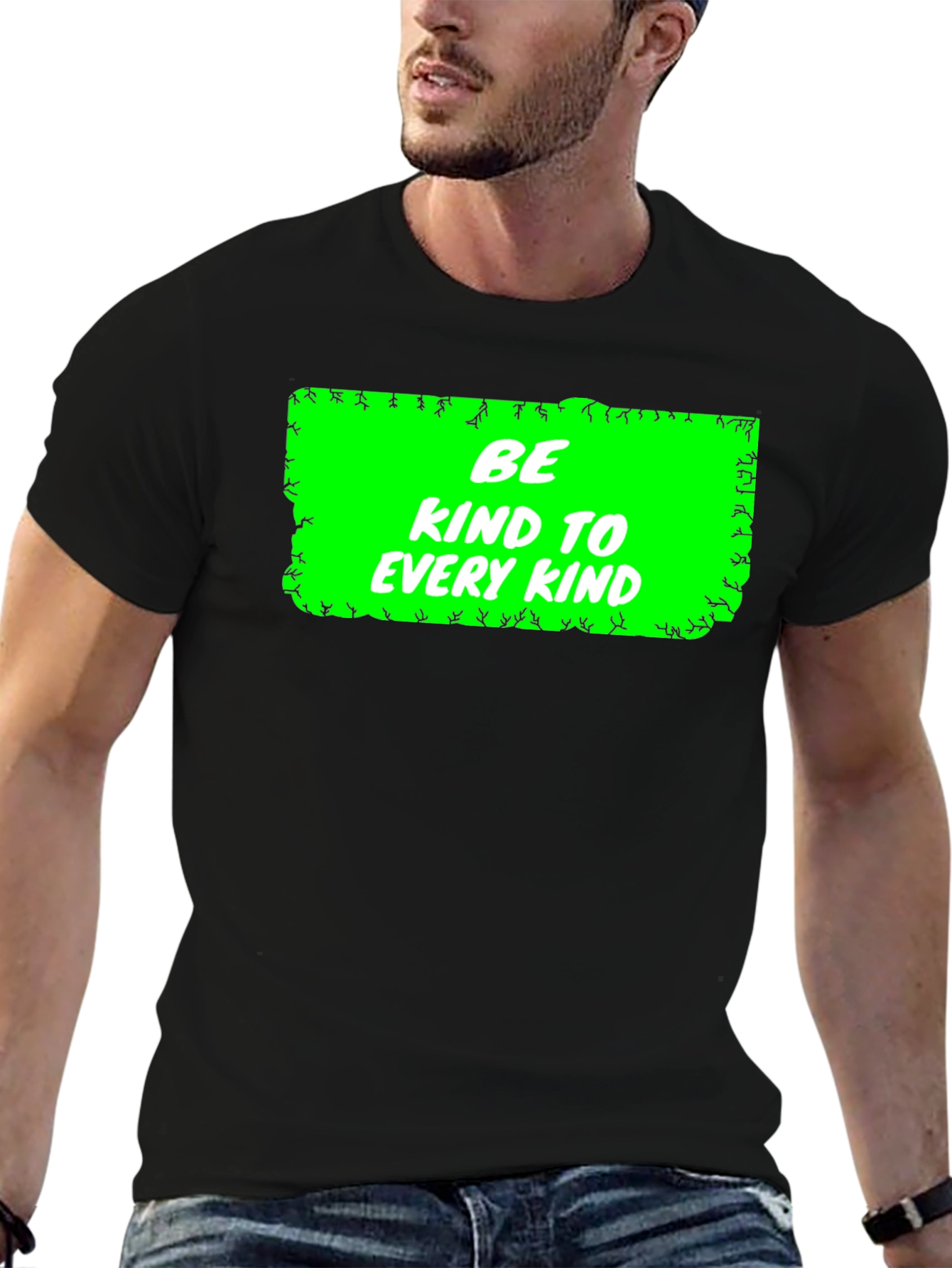 Be Kind to Every Kind Graphic Tee - Black