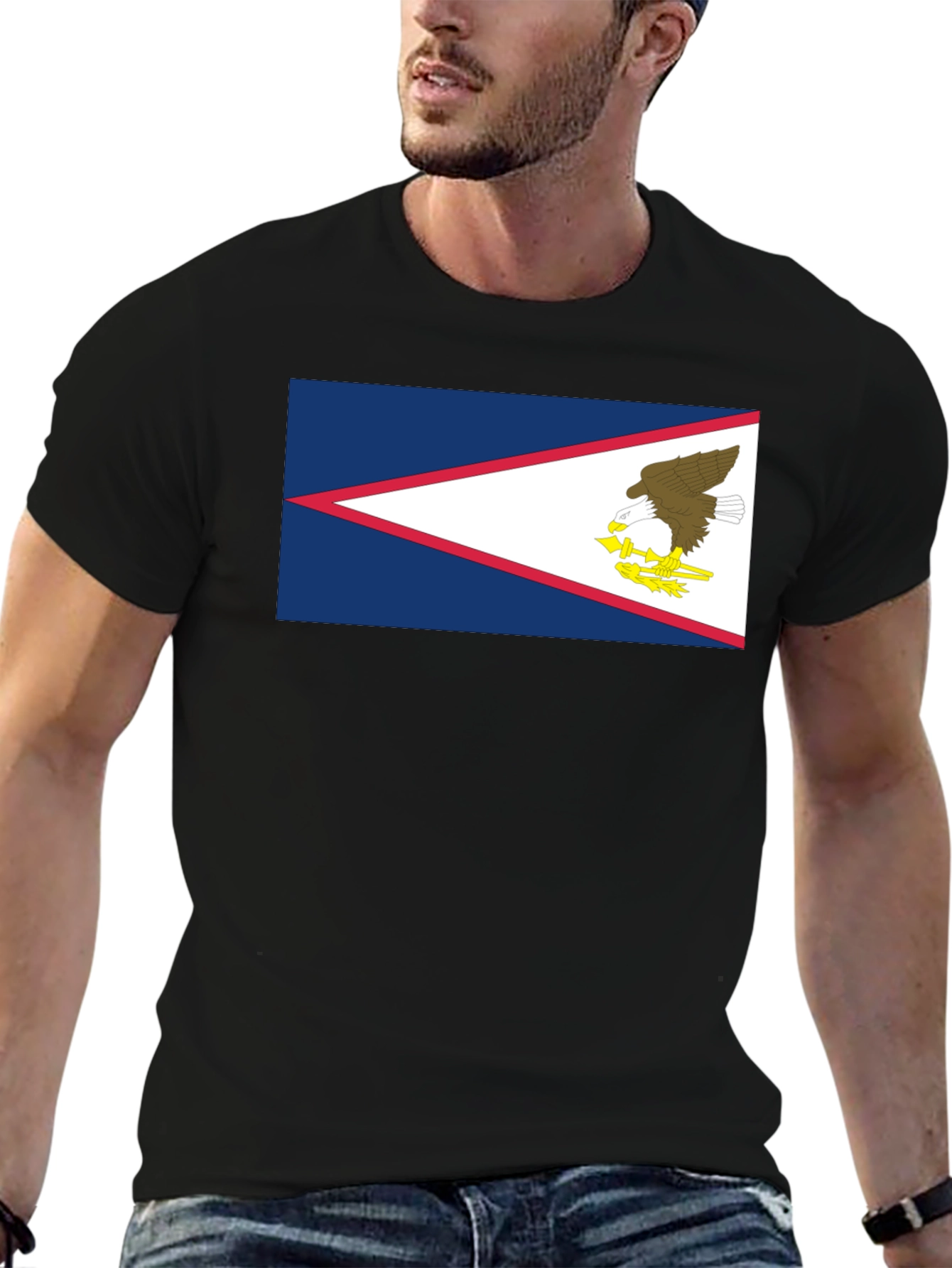American Samoa Flag Graphic T-Shirt