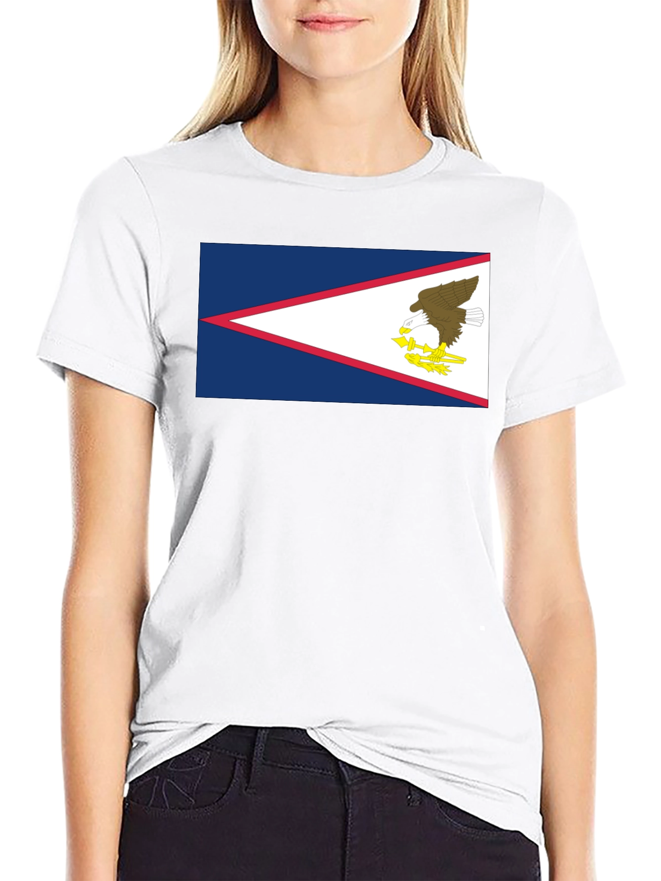 American Samoa Flag Graphic T-Shirt