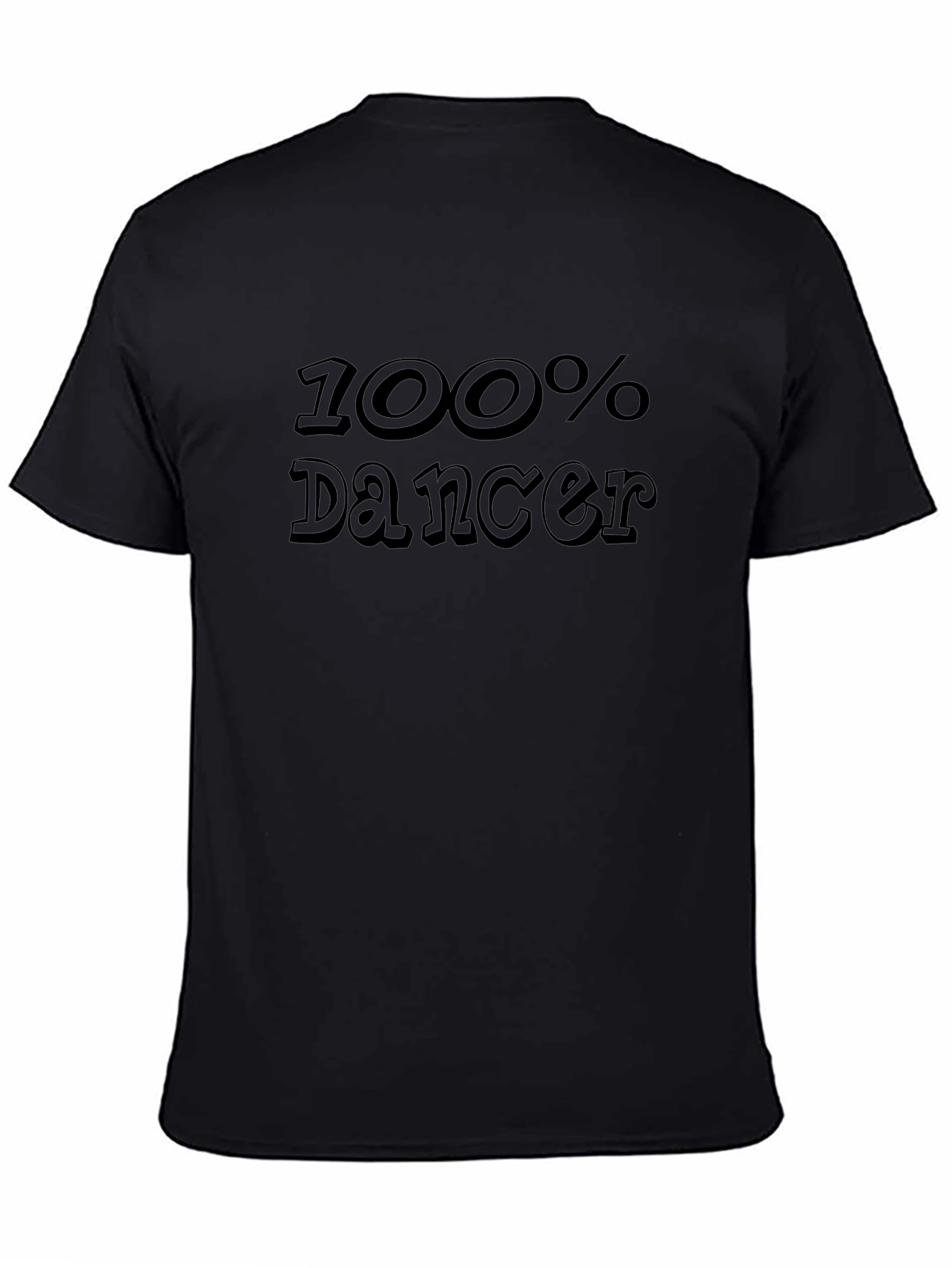 100% Dancer Black Graphic Tee