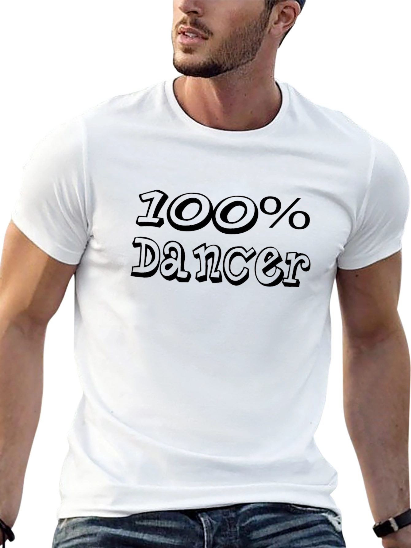 100% Dancer Black Graphic Tee