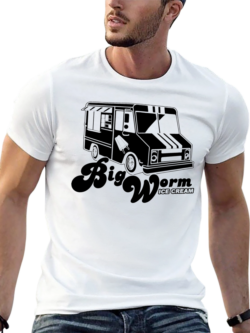 Big Worm Ice Cream Truck T-Shirt