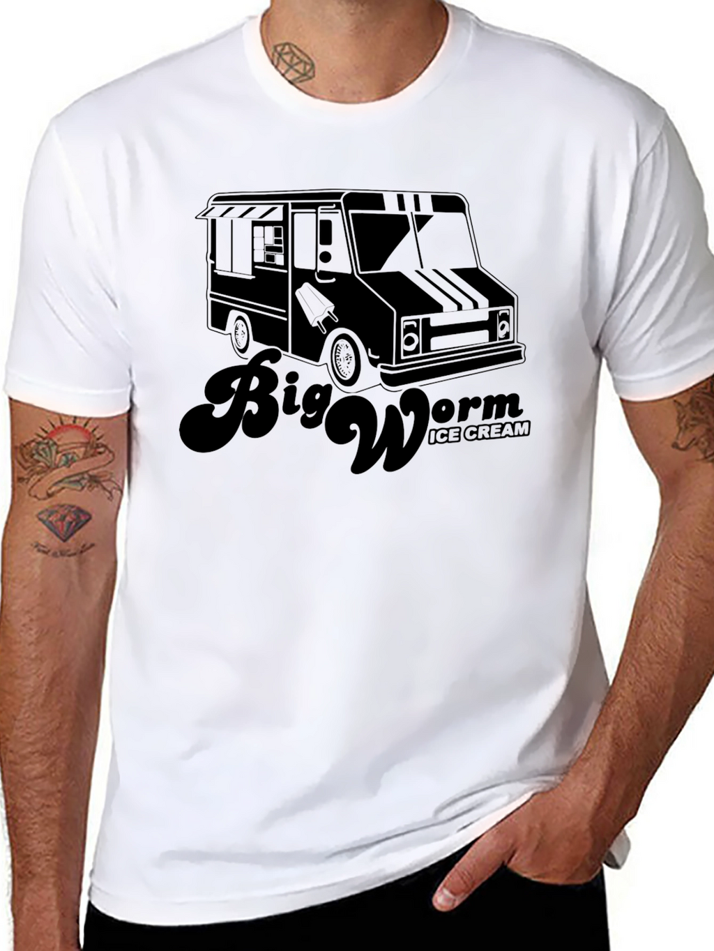Big Worm Ice Cream Truck T-Shirt