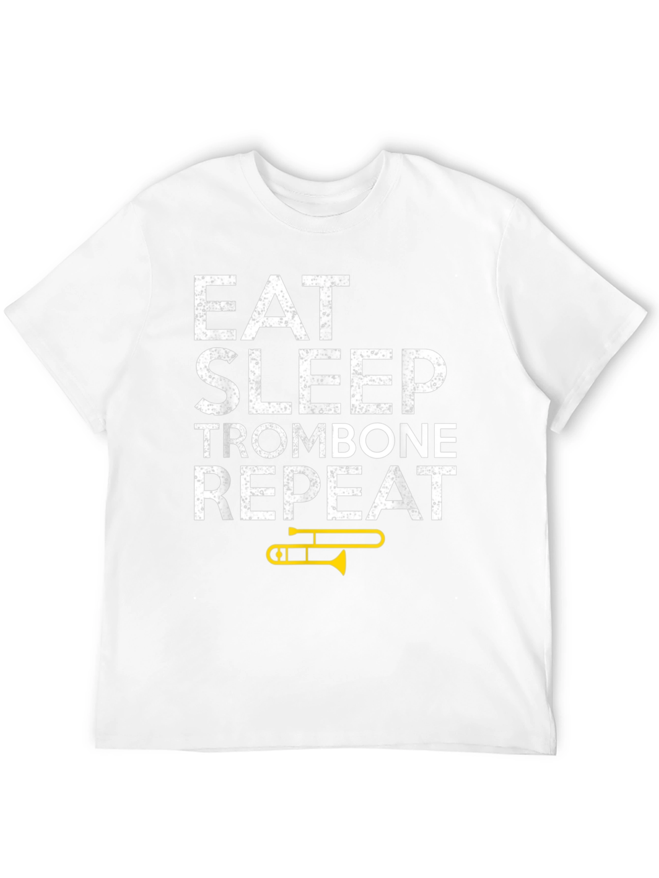 Eat Sleep Trombone Repeat Black T-Shirt
