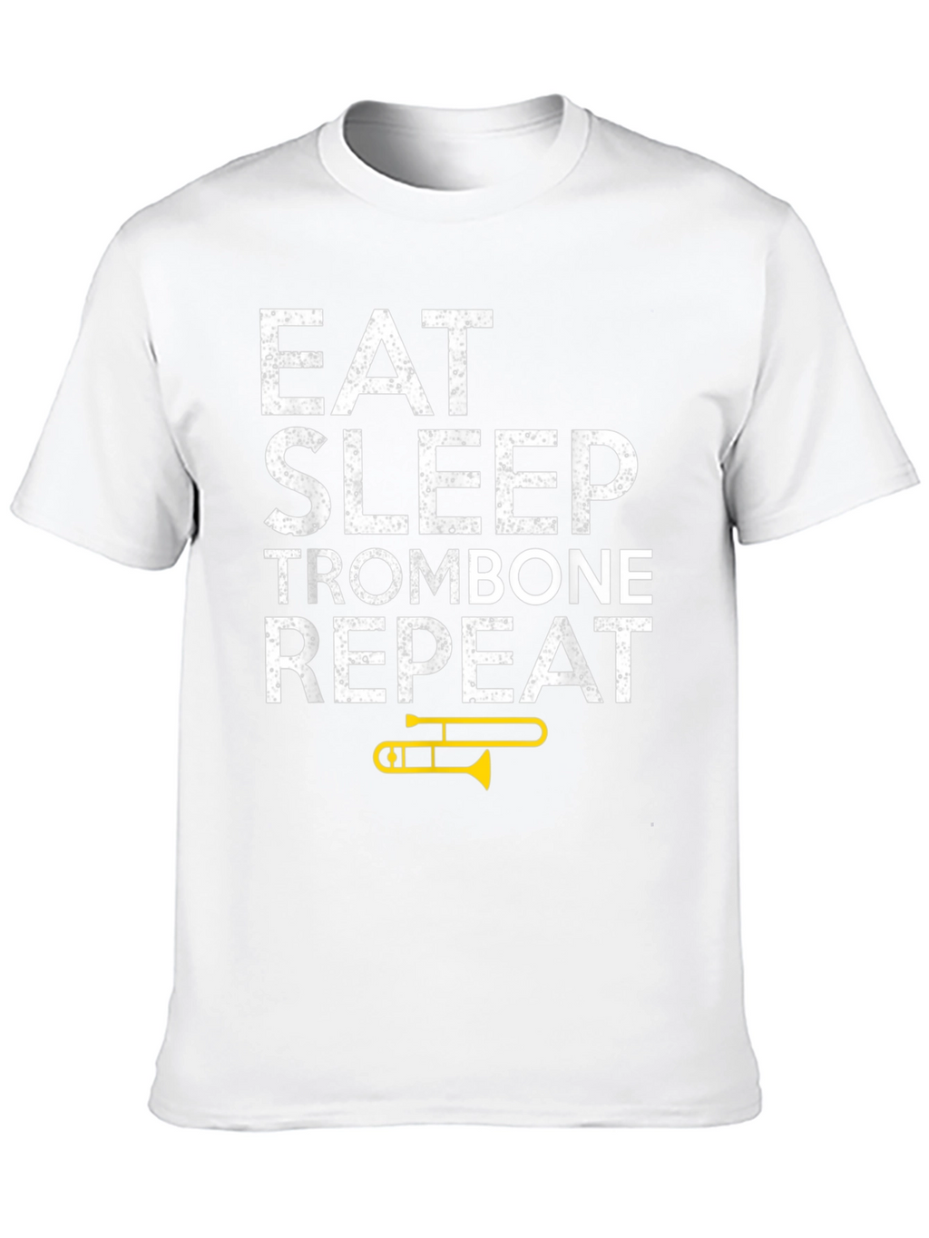 Eat Sleep Trombone Repeat Black T-Shirt