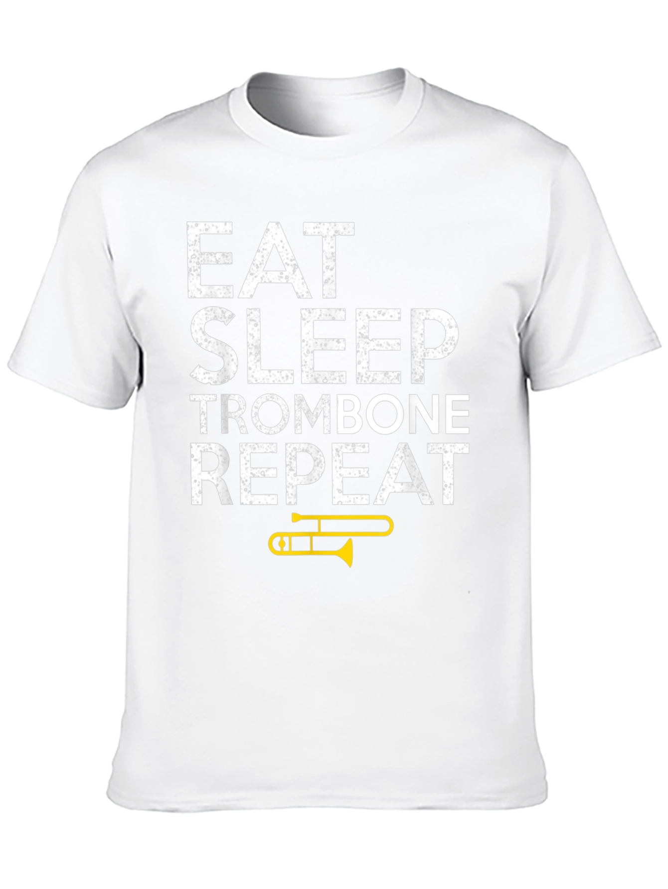 Eat Sleep Trombone Repeat Black T-Shirt