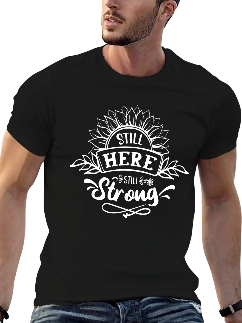 Still Here Still Strong Black T-Shirt
