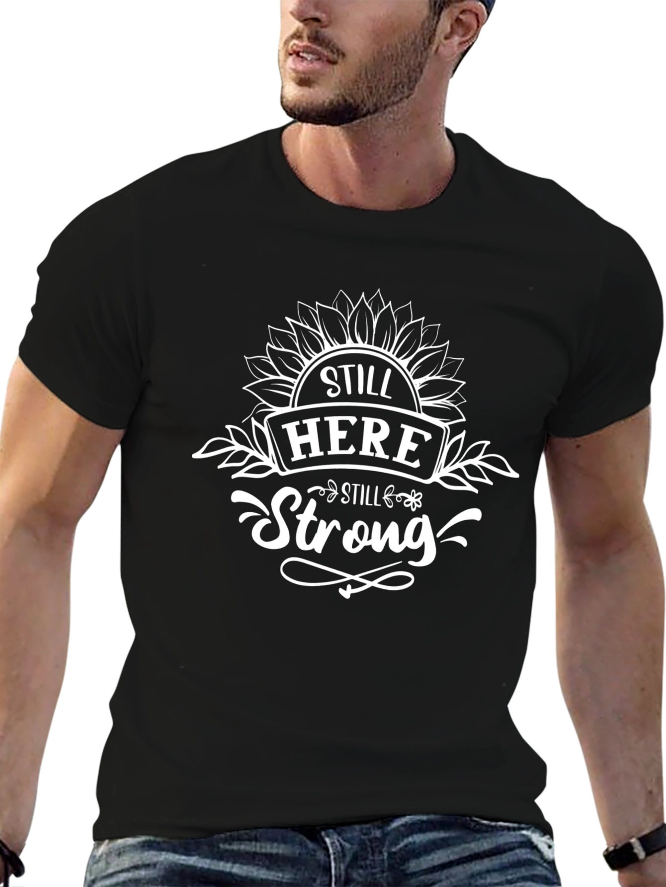 Still Here Still Strong Black T-Shirt