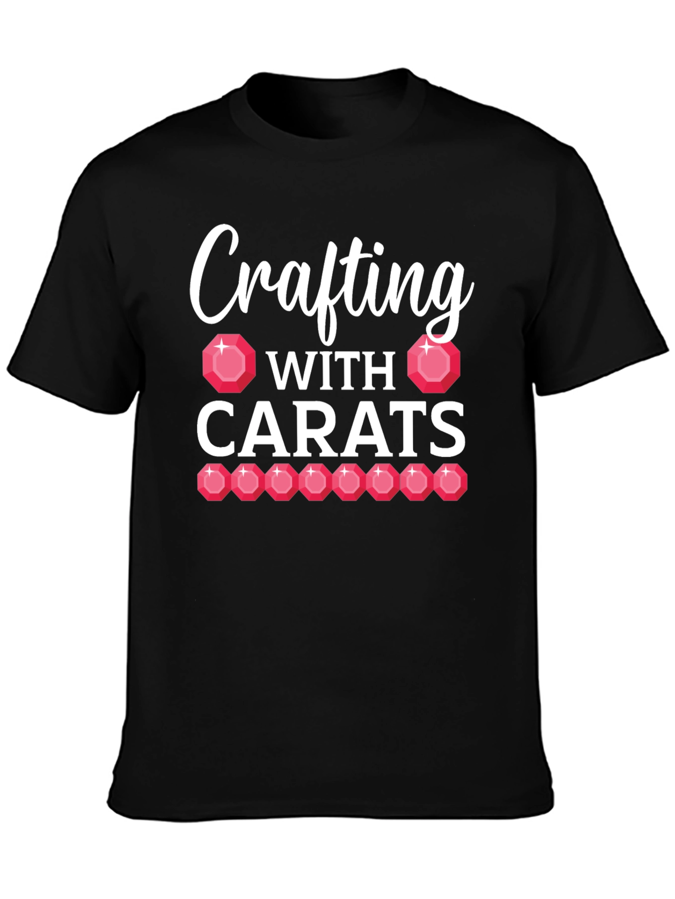 Crafting With Carats Black T-Shirt