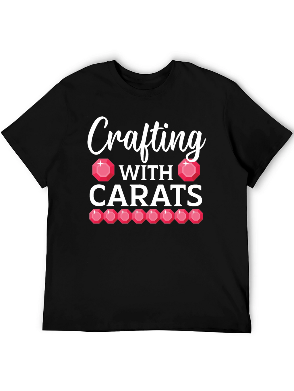 Crafting With Carats Black T-Shirt