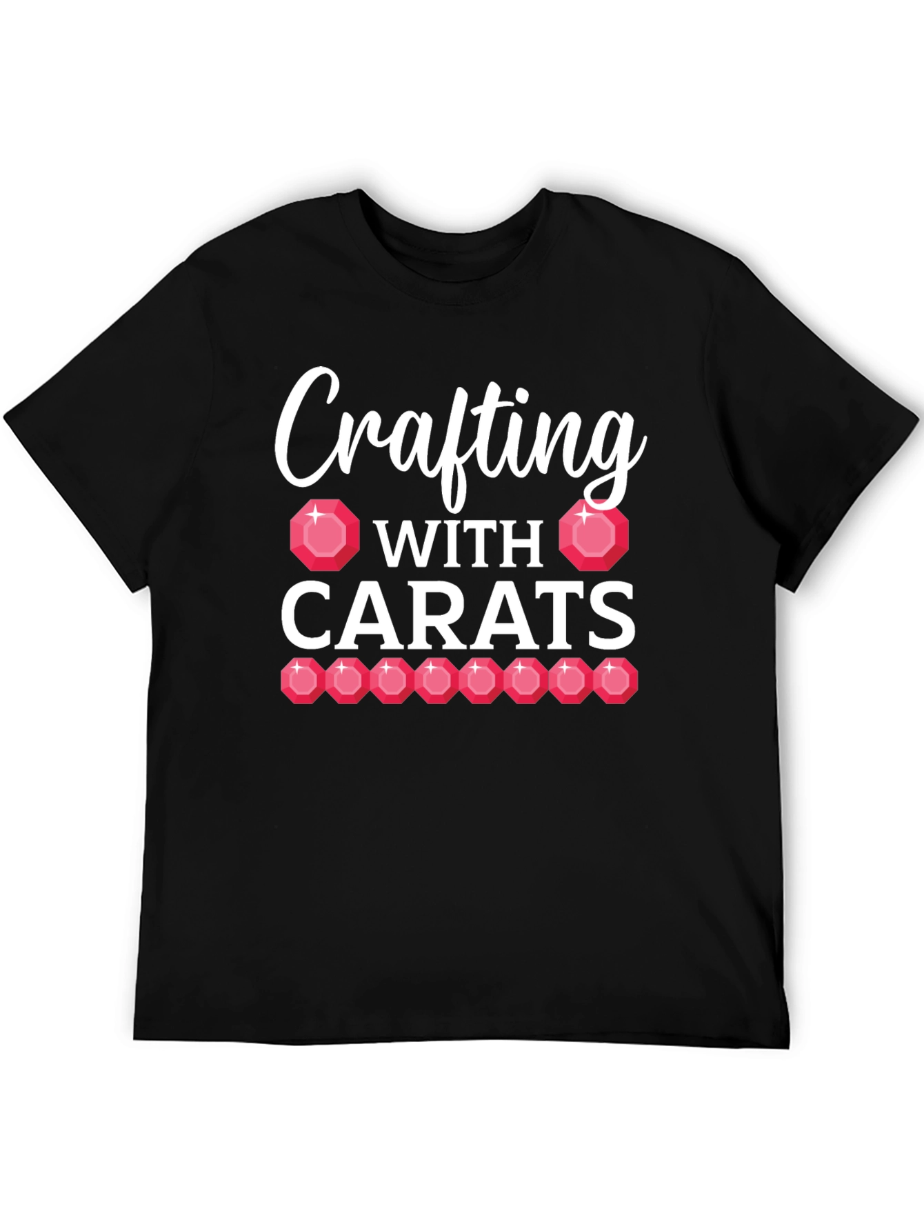 Crafting With Carats Black T-Shirt