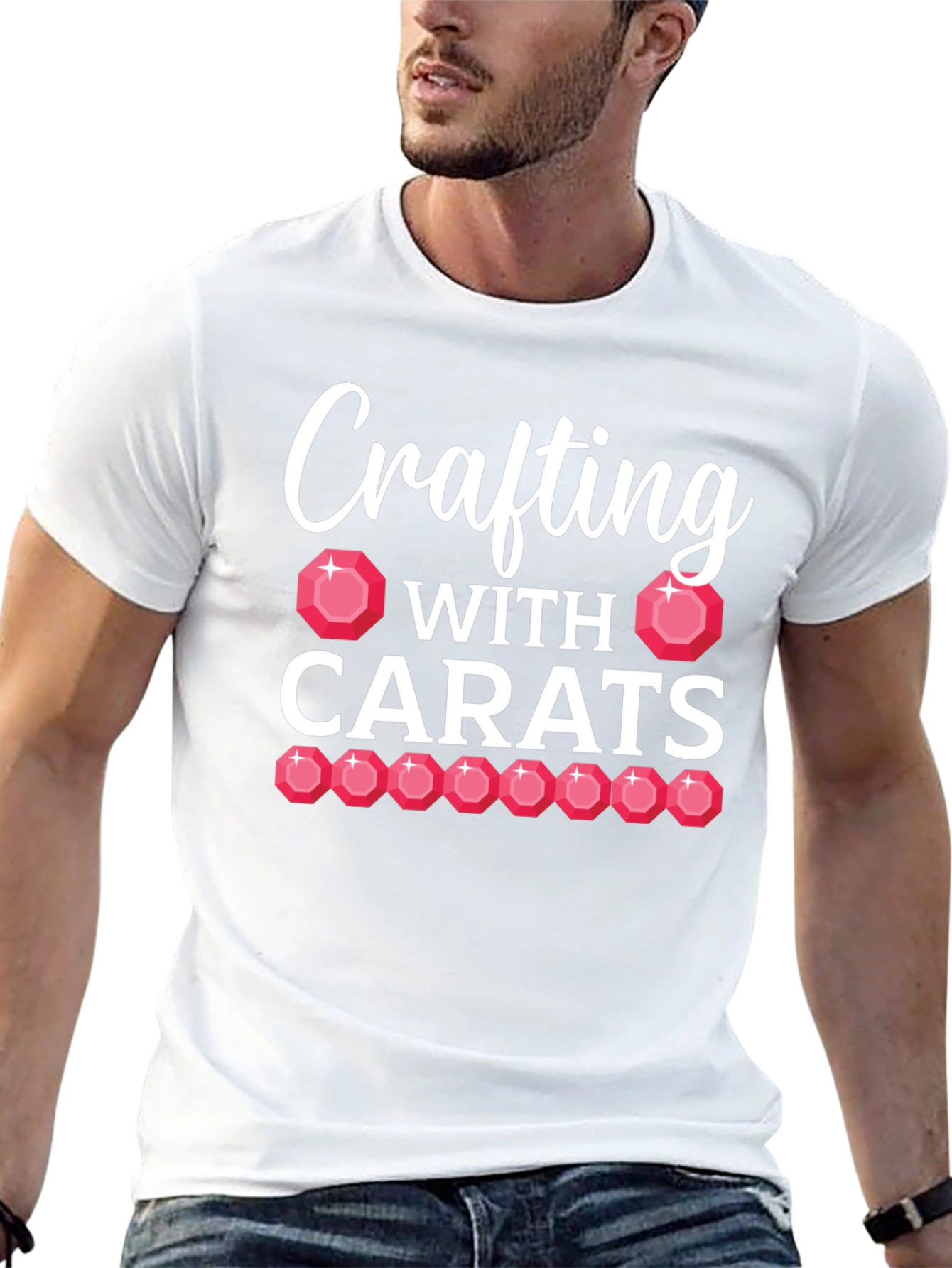 Crafting With Carats Black T-Shirt