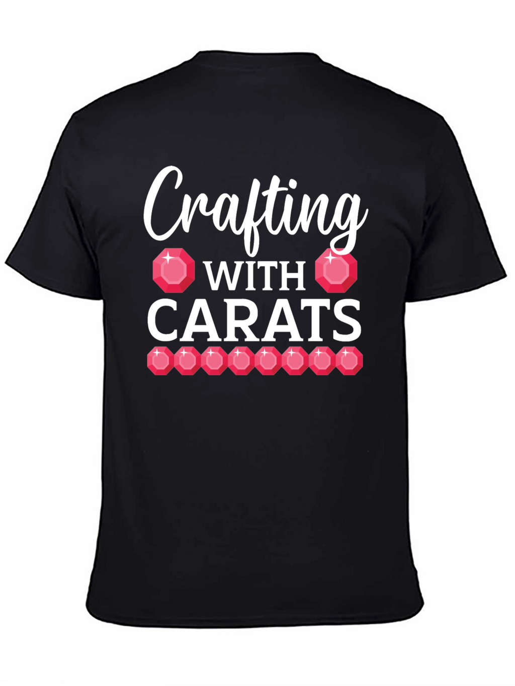 Crafting With Carats Black T-Shirt