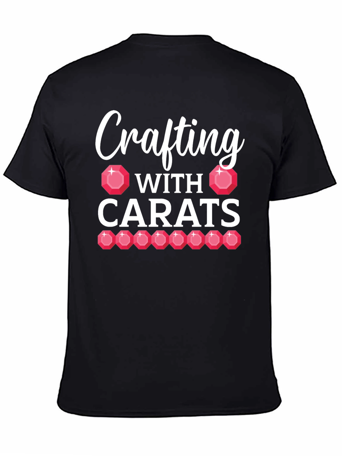 Crafting With Carats Black T-Shirt