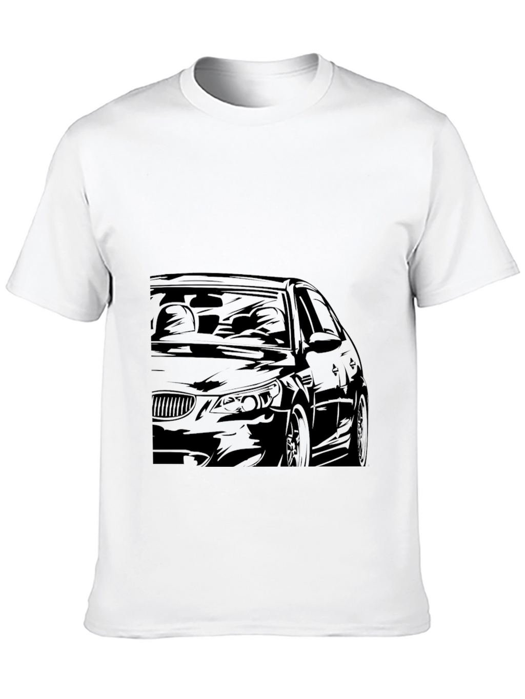 Car Graphic Black T-Shirt