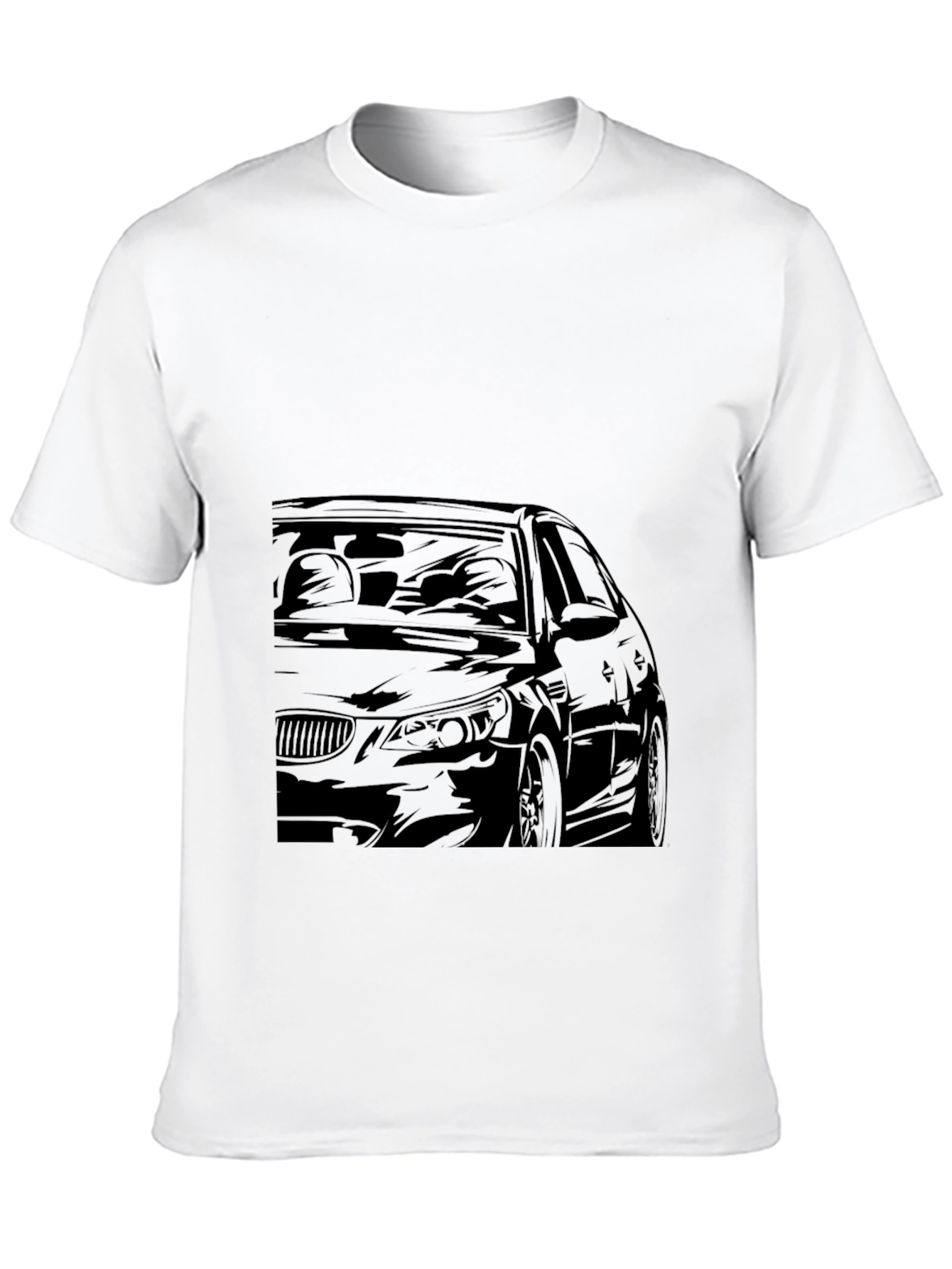 Car Graphic Black T-Shirt