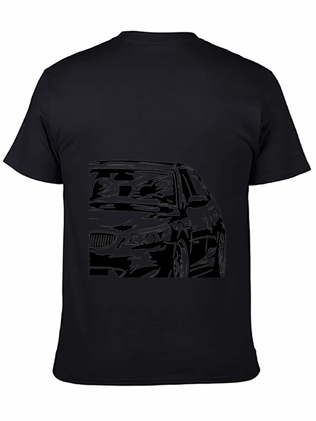 Car Graphic Black T-Shirt