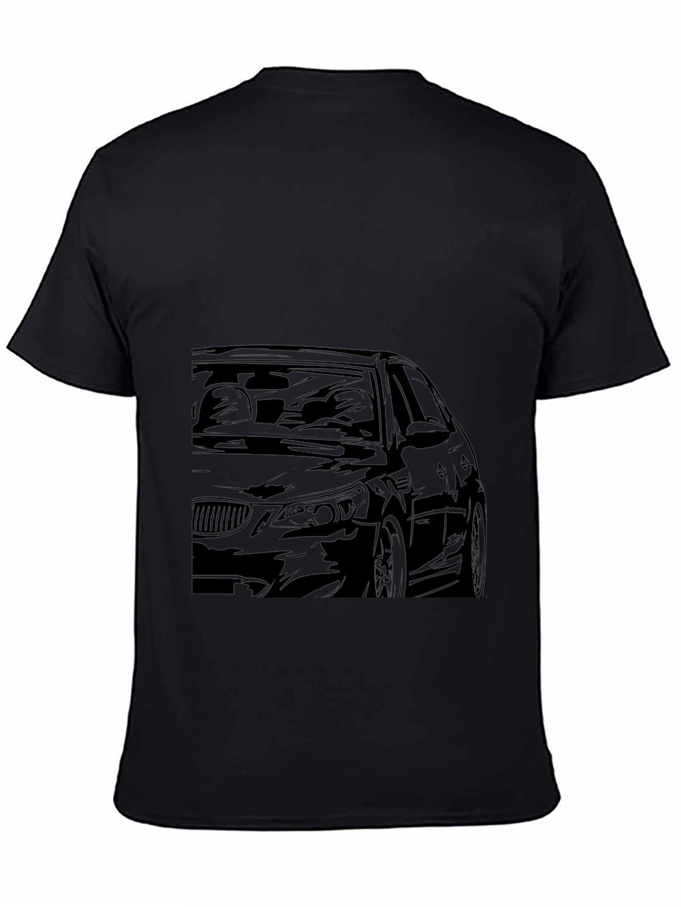 Car Graphic Black T-Shirt