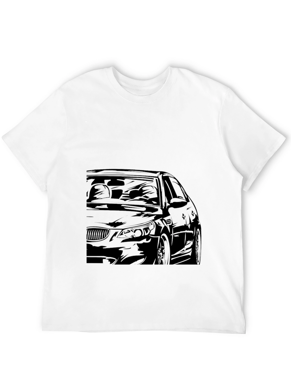 Car Graphic Black T-Shirt