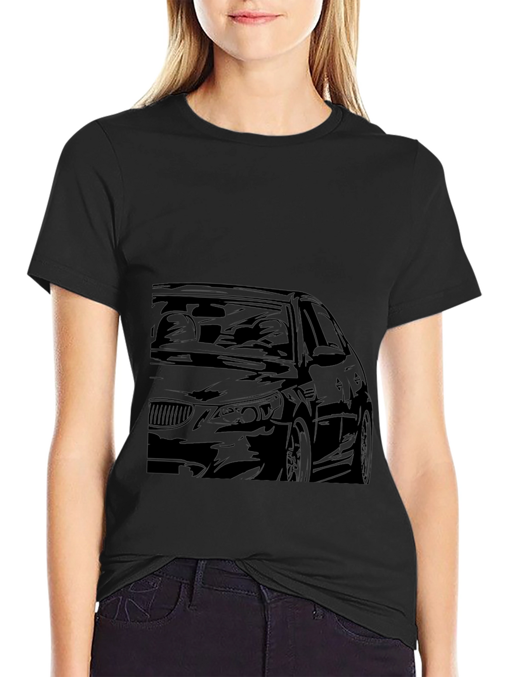 Car Graphic Black T-Shirt