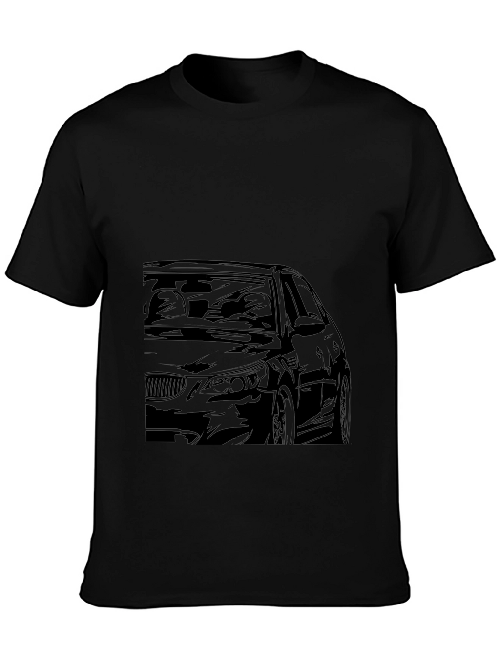 Car Graphic Black T-Shirt