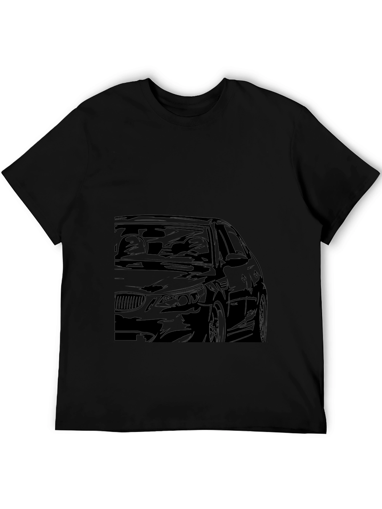 Car Graphic Black T-Shirt