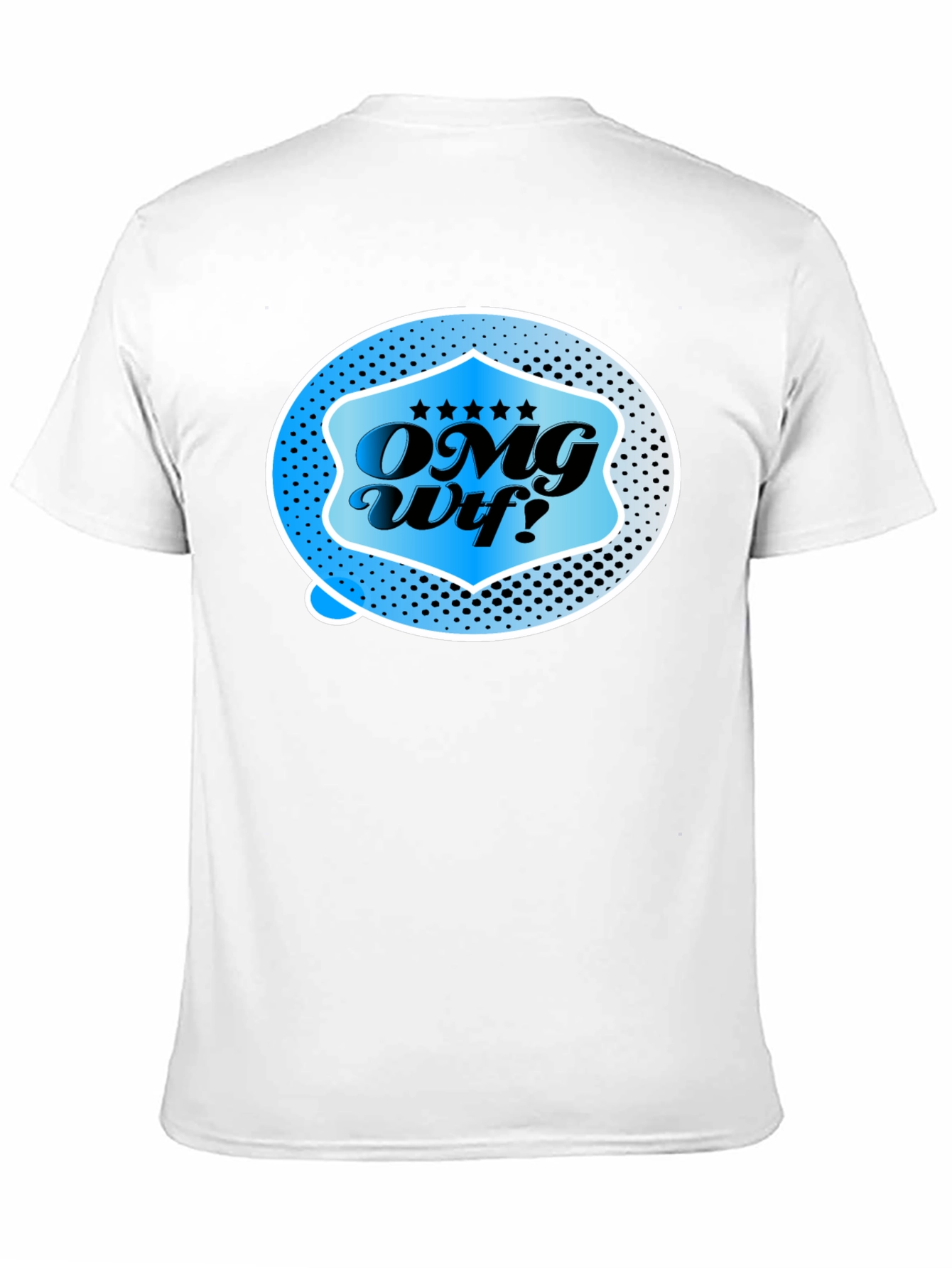 OMG Wtf! Graphic T-Shirt - Black Casual Tee