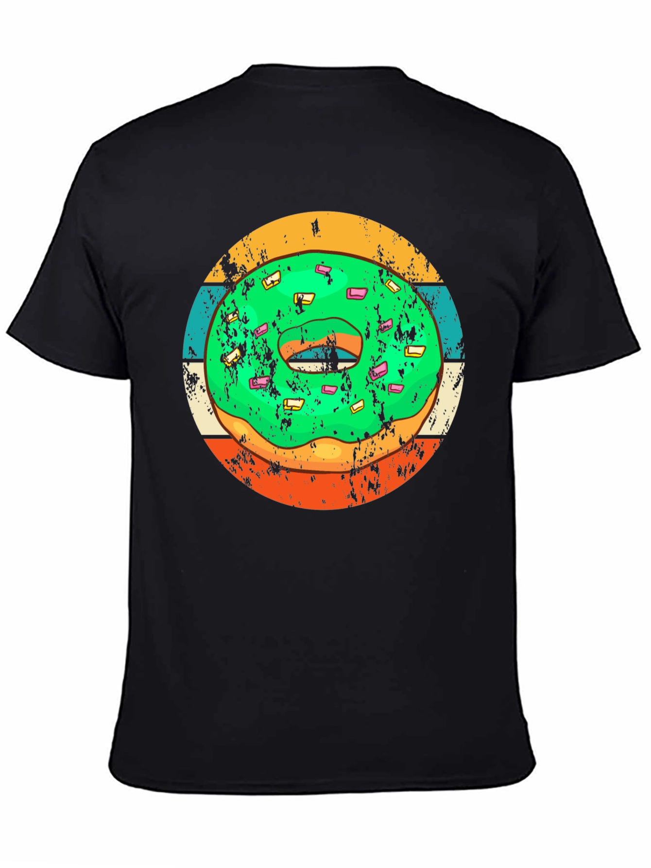 Retro Donut Graphic Tee - Fun & Stylish Casual Wear
