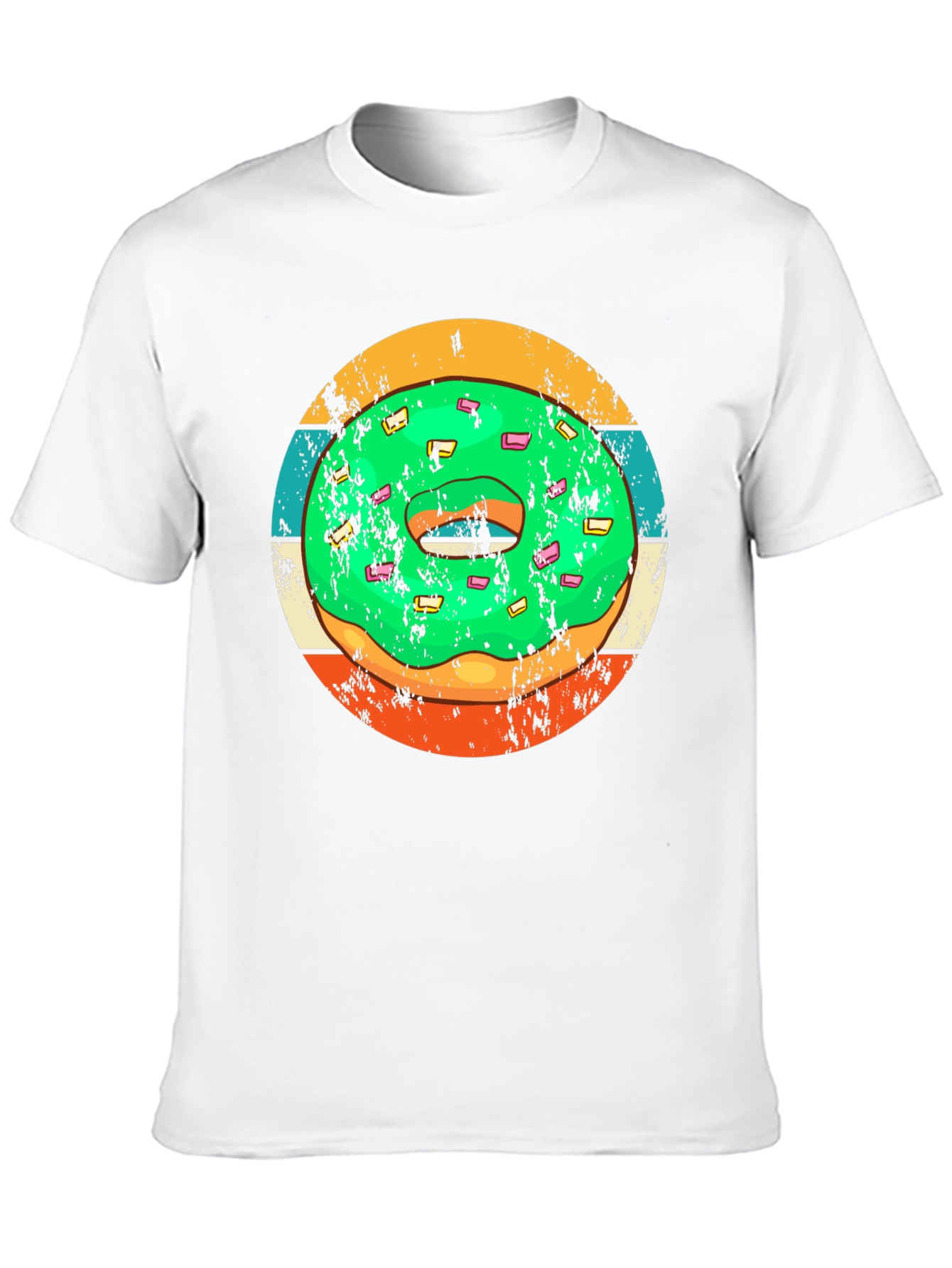 Retro Donut Graphic Tee - Fun & Stylish Casual Wear