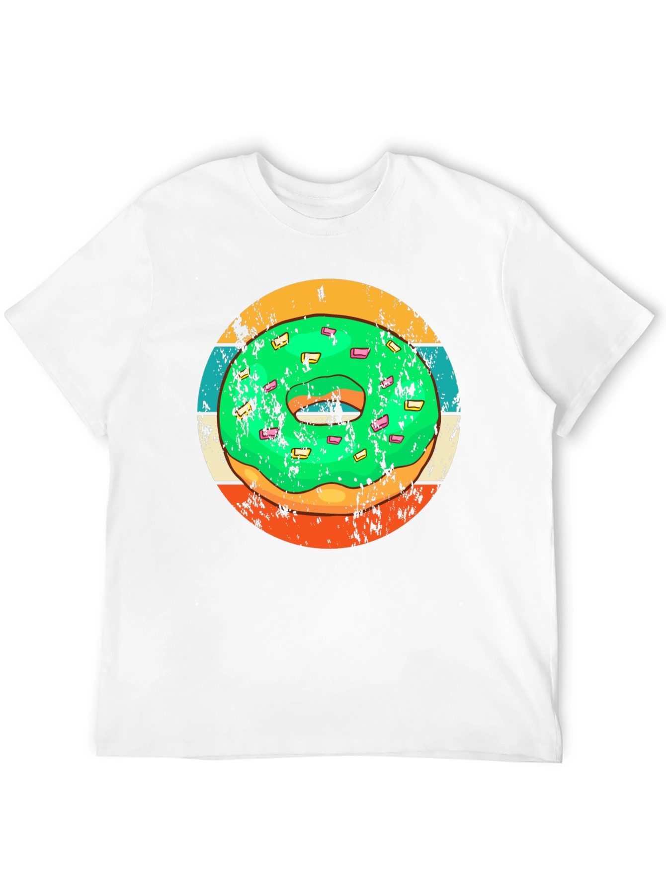Retro Donut Graphic Tee - Fun & Stylish Casual Wear