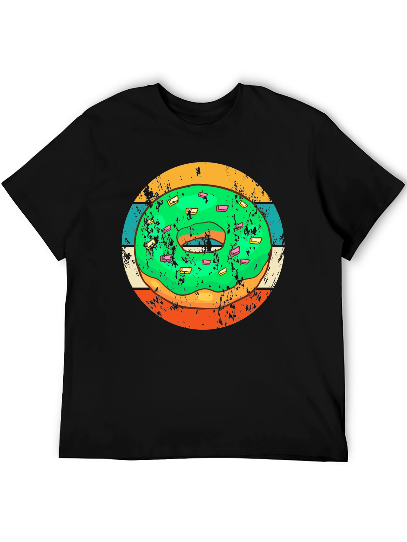 Retro Donut Graphic Tee - Fun & Stylish Casual Wear