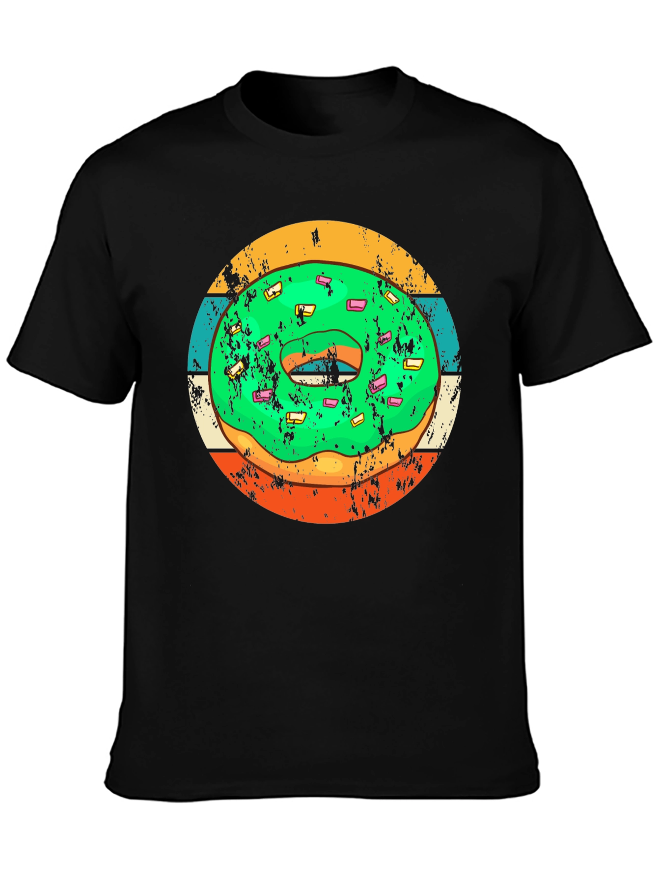 Retro Donut Graphic Tee - Fun & Stylish Casual Wear