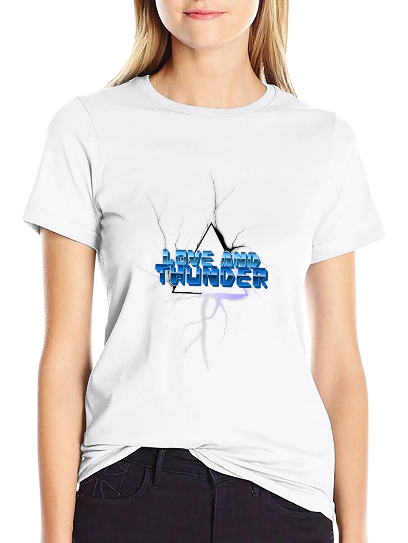 Love and Thunder Black Graphic Tee