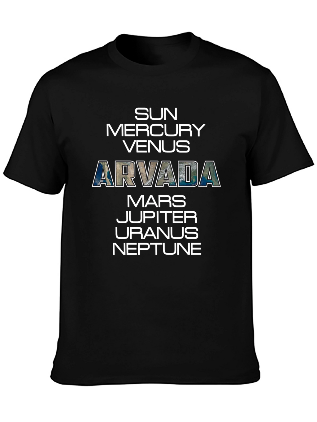 Arvada Planets T-Shirt - Space Science Tee