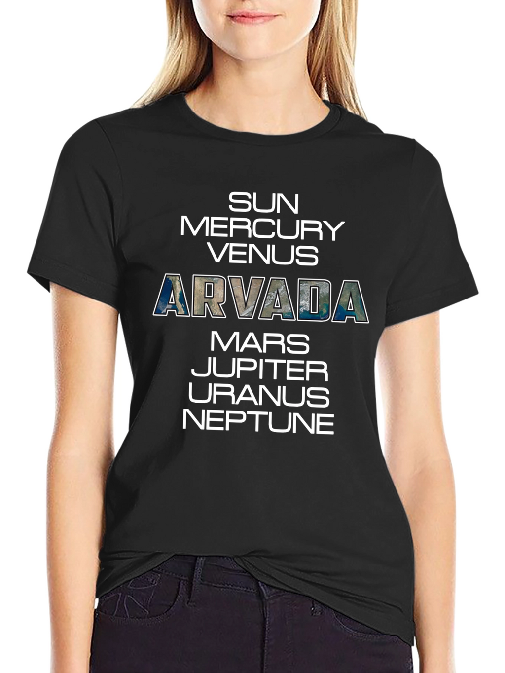 Arvada Planets T-Shirt - Space Science Tee