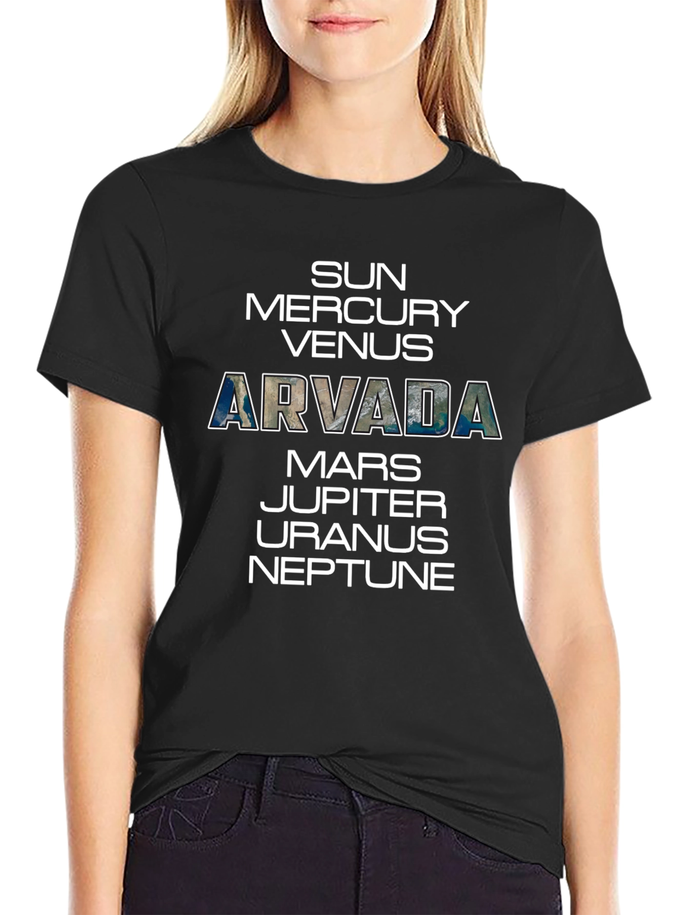 Arvada Planets T-Shirt - Space Science Tee
