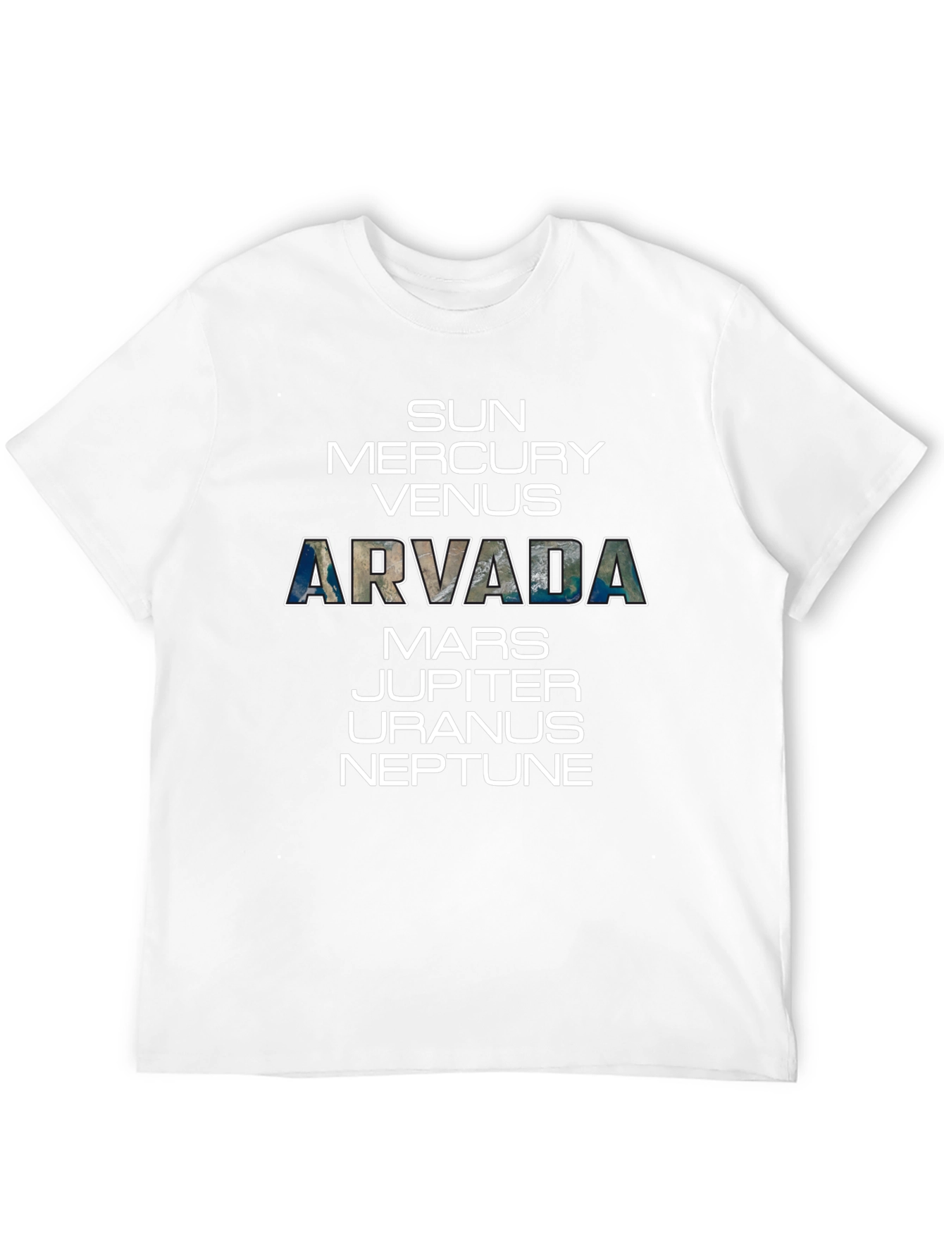 Arvada Planets T-Shirt - Space Science Tee