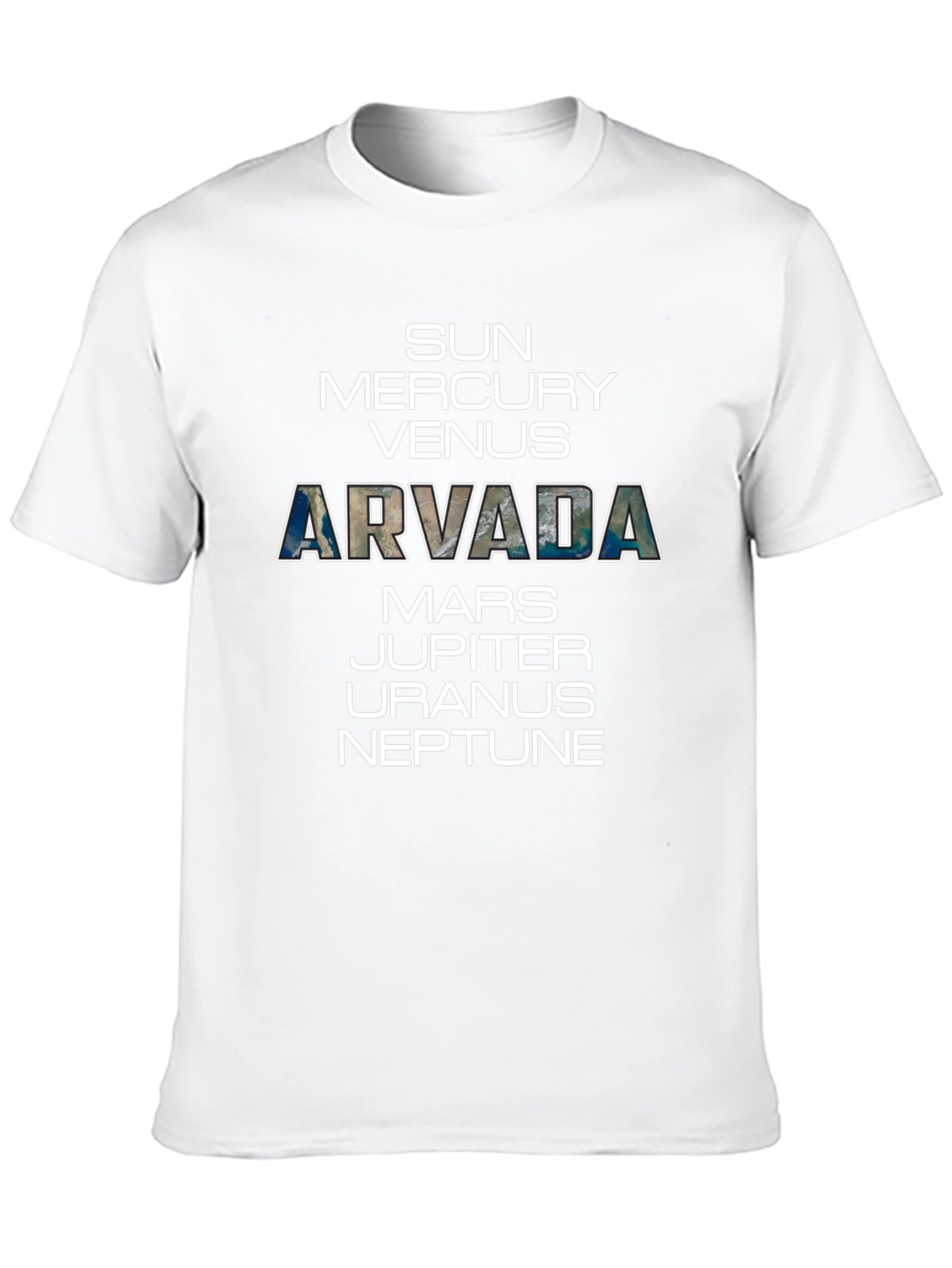 Arvada Planets T-Shirt - Space Science Tee
