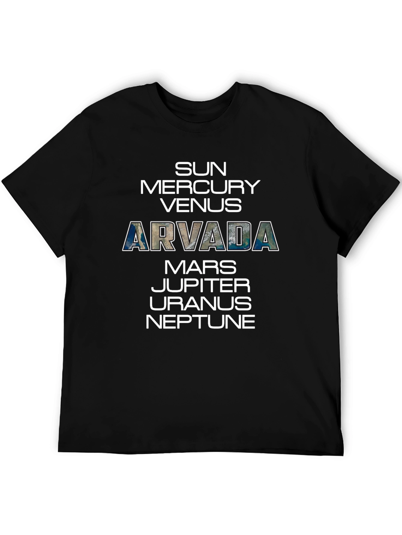 Arvada Planets T-Shirt - Space Science Tee