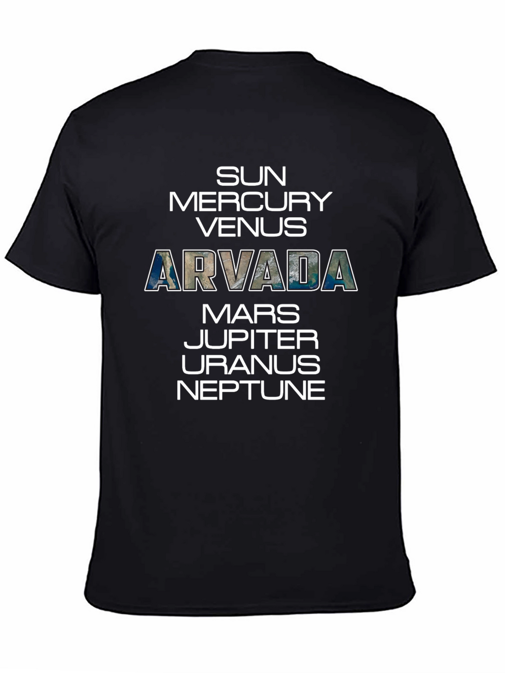 Arvada Planets T-Shirt - Space Science Tee