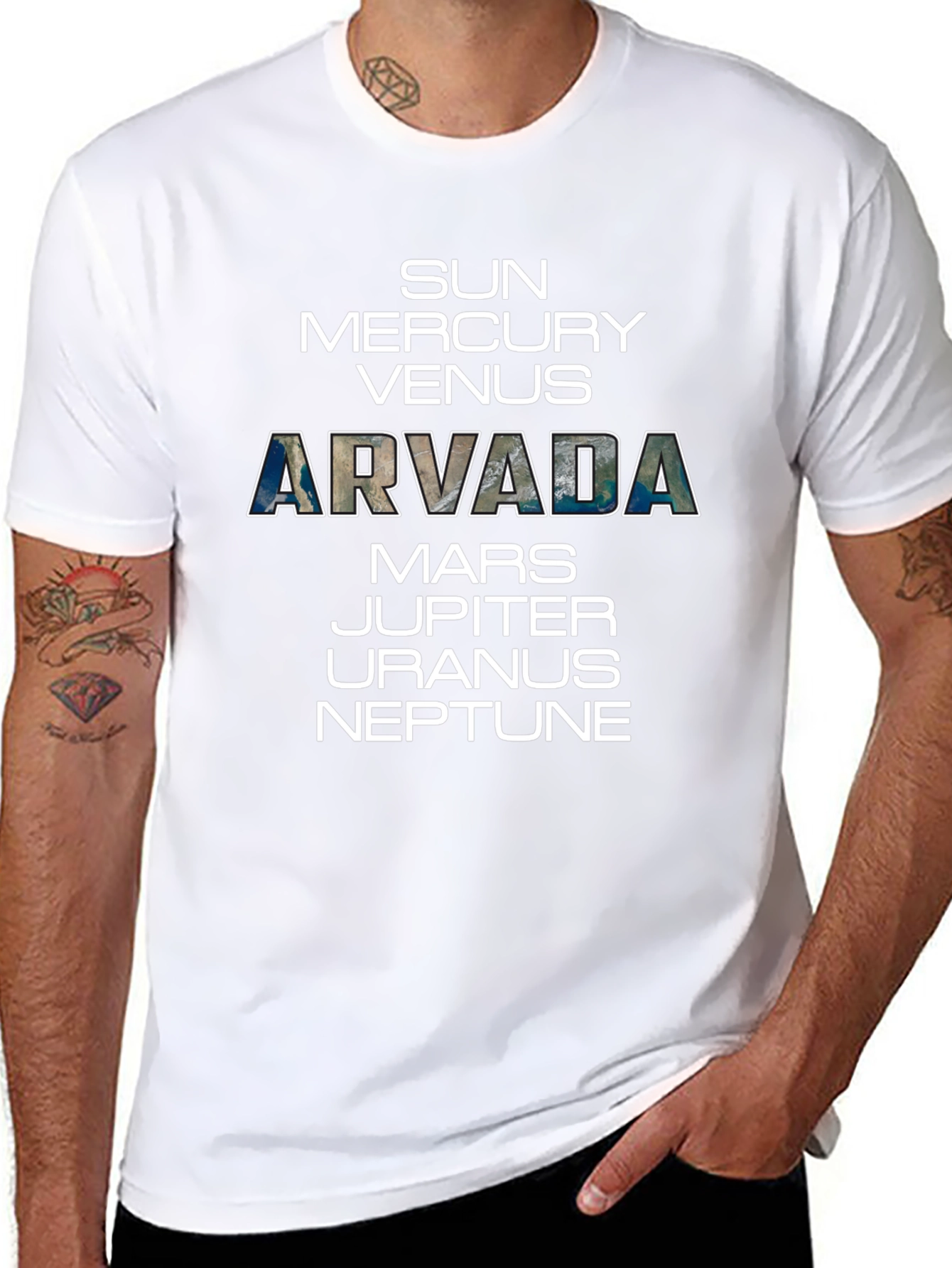 Arvada Planets T-Shirt - Space Science Tee