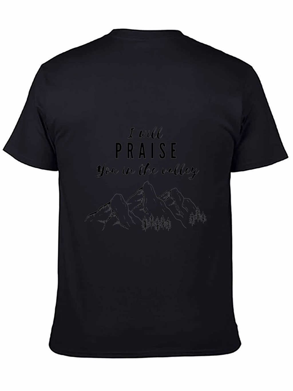 Praise in the Valley Black Graphic Tee